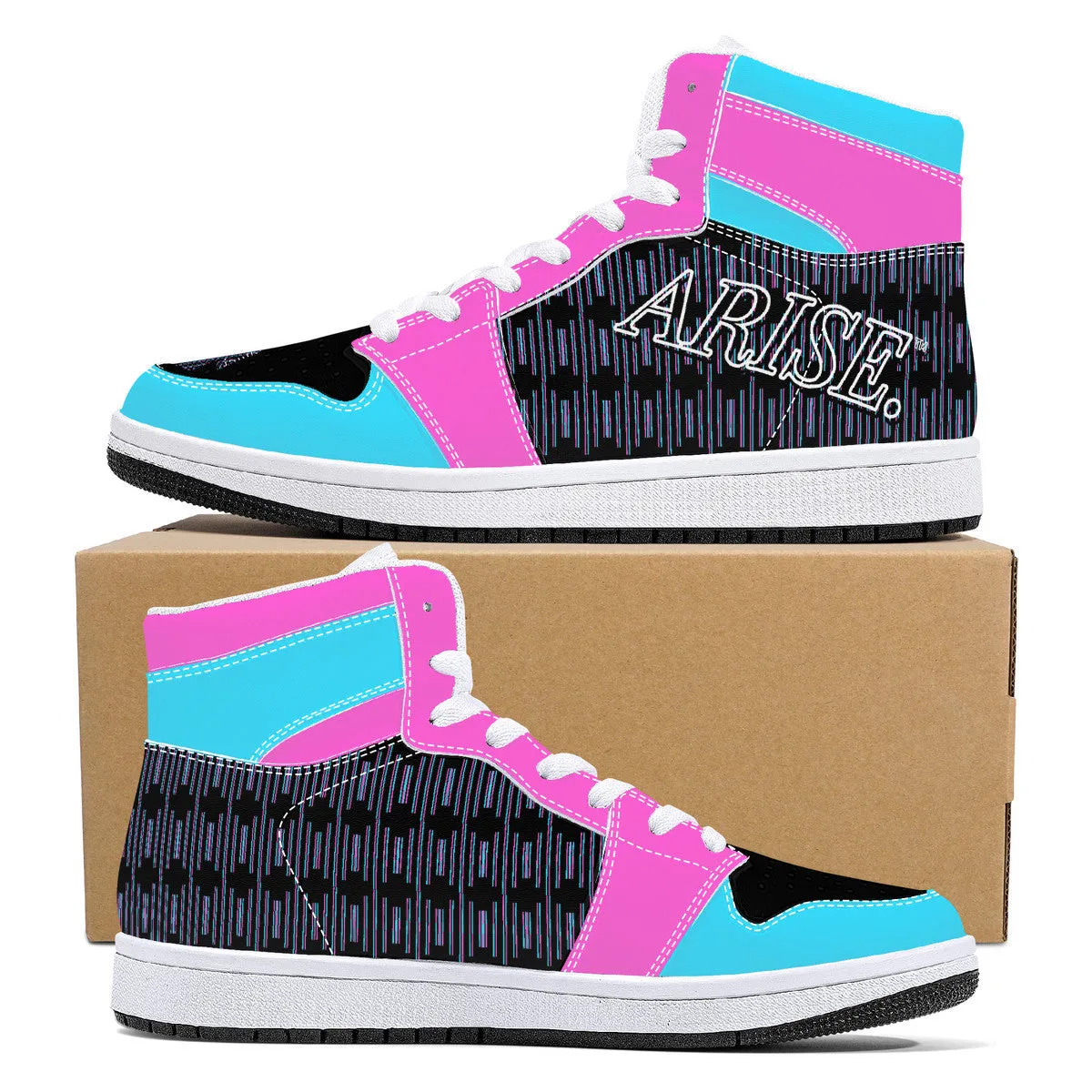 Arise - "Miami Retro Highs" | Customized High Tops | Shoe Zero