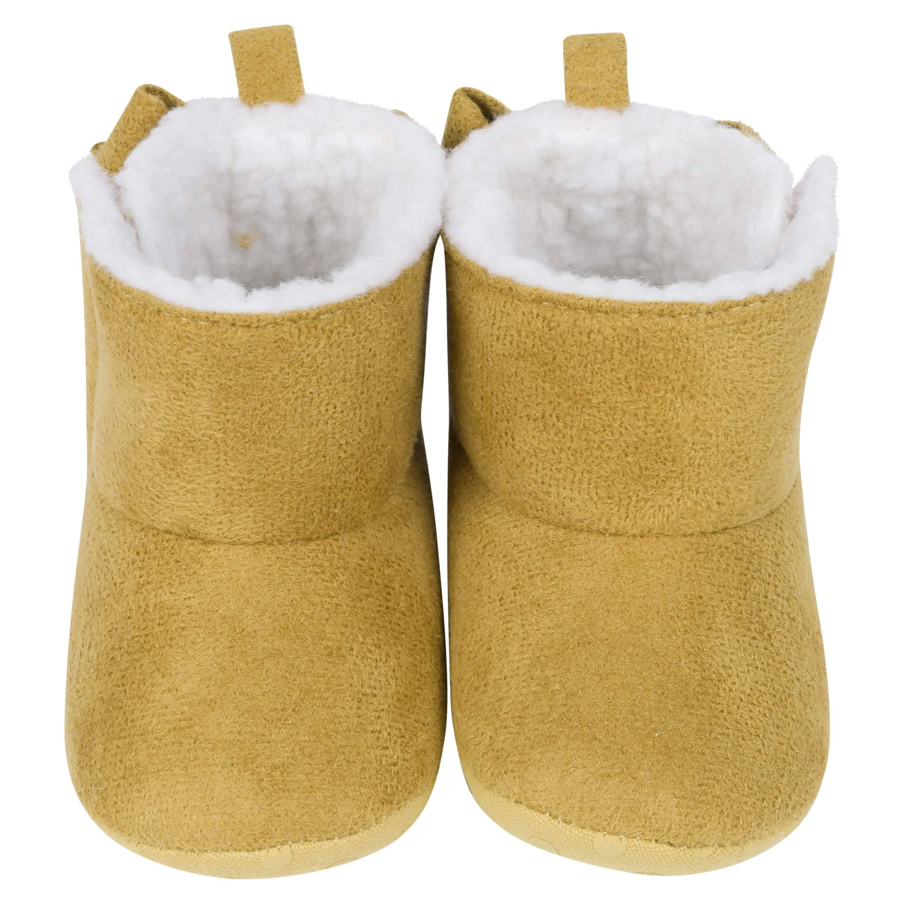 Baby Girls Taupe Bow Faux Suede Boots