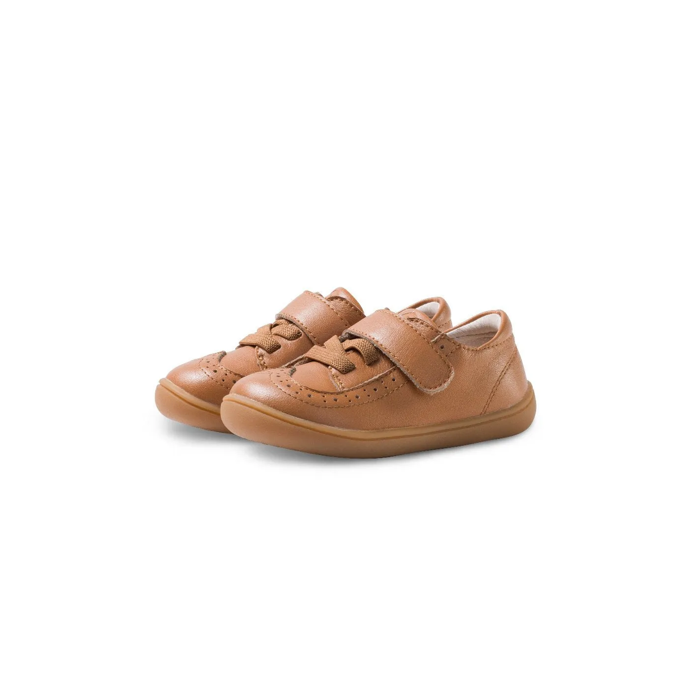 Camper Soft Sole Pre-walker Camel Baby Brogue Sneakers