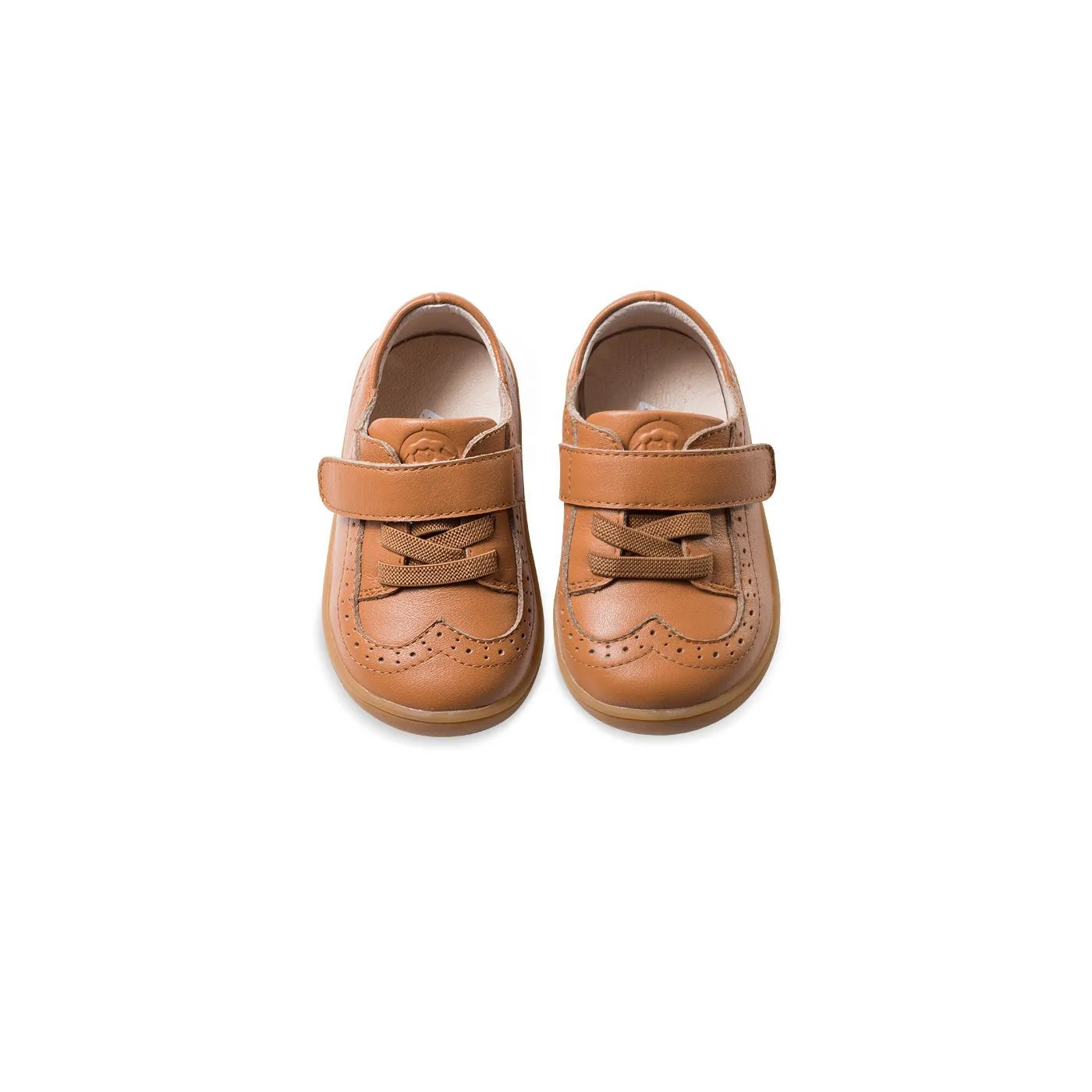 Camper Soft Sole Pre-walker Camel Baby Brogue Sneakers