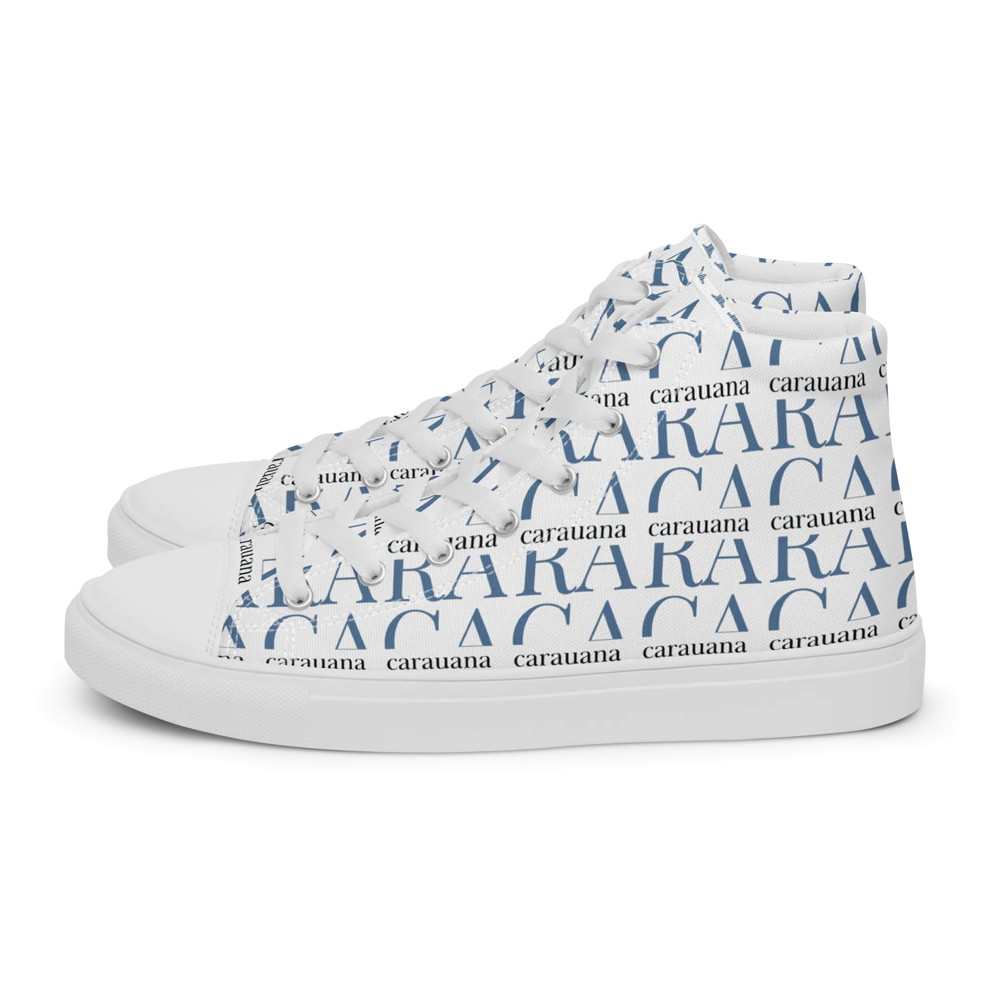 CARAUANA Fashionable canvas high top white