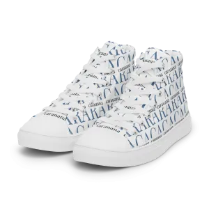 CARAUANA Fashionable canvas high top white