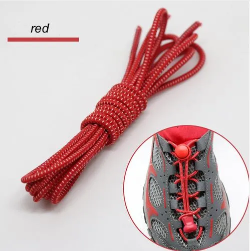 CORA WANG1 pair Locking no tie lazy  shoeLaces sneaker elastic Shoelaces children safe elastic shoe lace cordones ASL666B