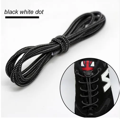 CORA WANG1 pair Locking no tie lazy  shoeLaces sneaker elastic Shoelaces children safe elastic shoe lace cordones ASL666B