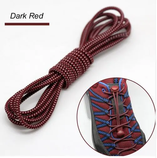 CORA WANG1 pair Locking no tie lazy  shoeLaces sneaker elastic Shoelaces children safe elastic shoe lace cordones ASL666B