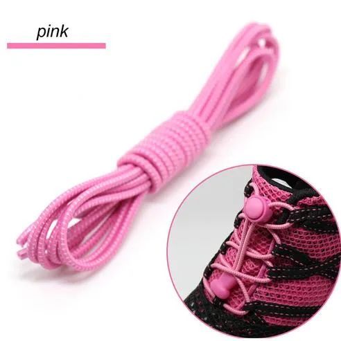 CORA WANG1 pair Locking no tie lazy  shoeLaces sneaker elastic Shoelaces children safe elastic shoe lace cordones ASL666B