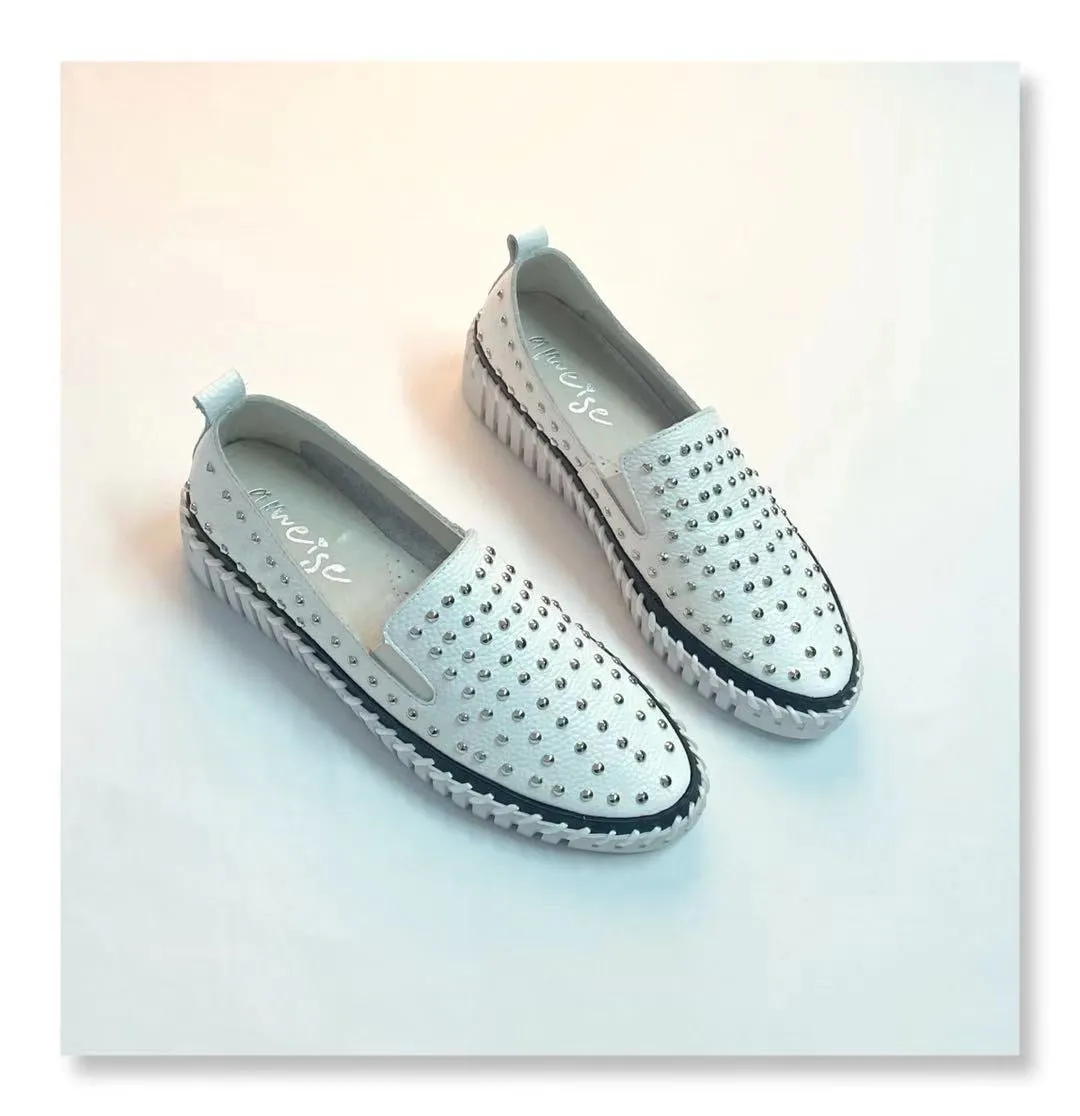 DOTTIE  Leather slip ons