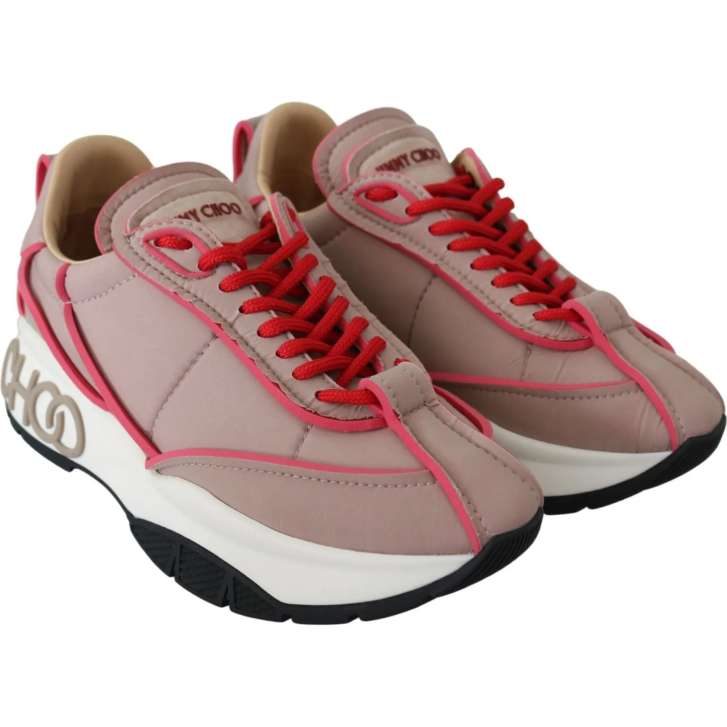 Jimmy Choo Ballet Pink Chic Padded Sneakers