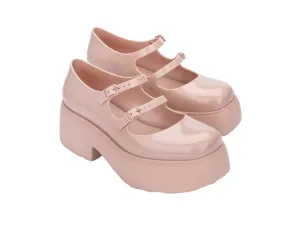 Melissa Farah AD Platform Block Heels Pink Sneakers For Women