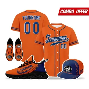 Personalized Baseball Combo Deal, Custom Stylish Sneakers, Hat and Jersey, Comfort TeamWear