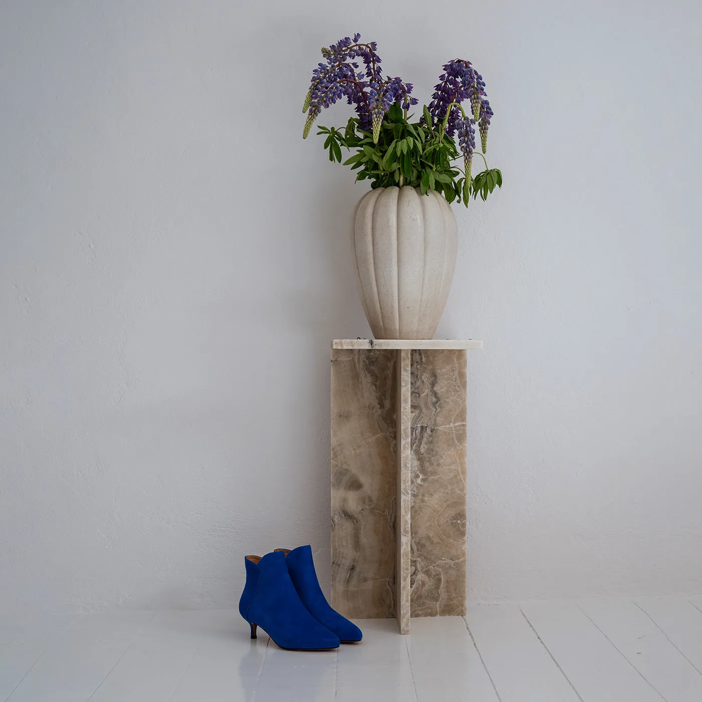 Saga boot suede - COBALT