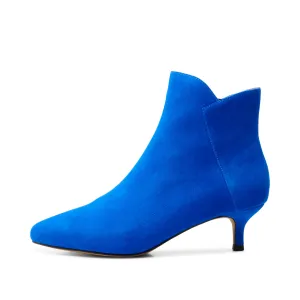 Saga boot suede - COBALT