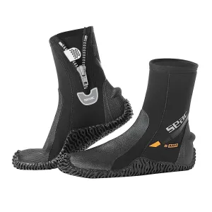 Seac 5mm Neoprene Basic HD Scuba Boots with Side Zipper