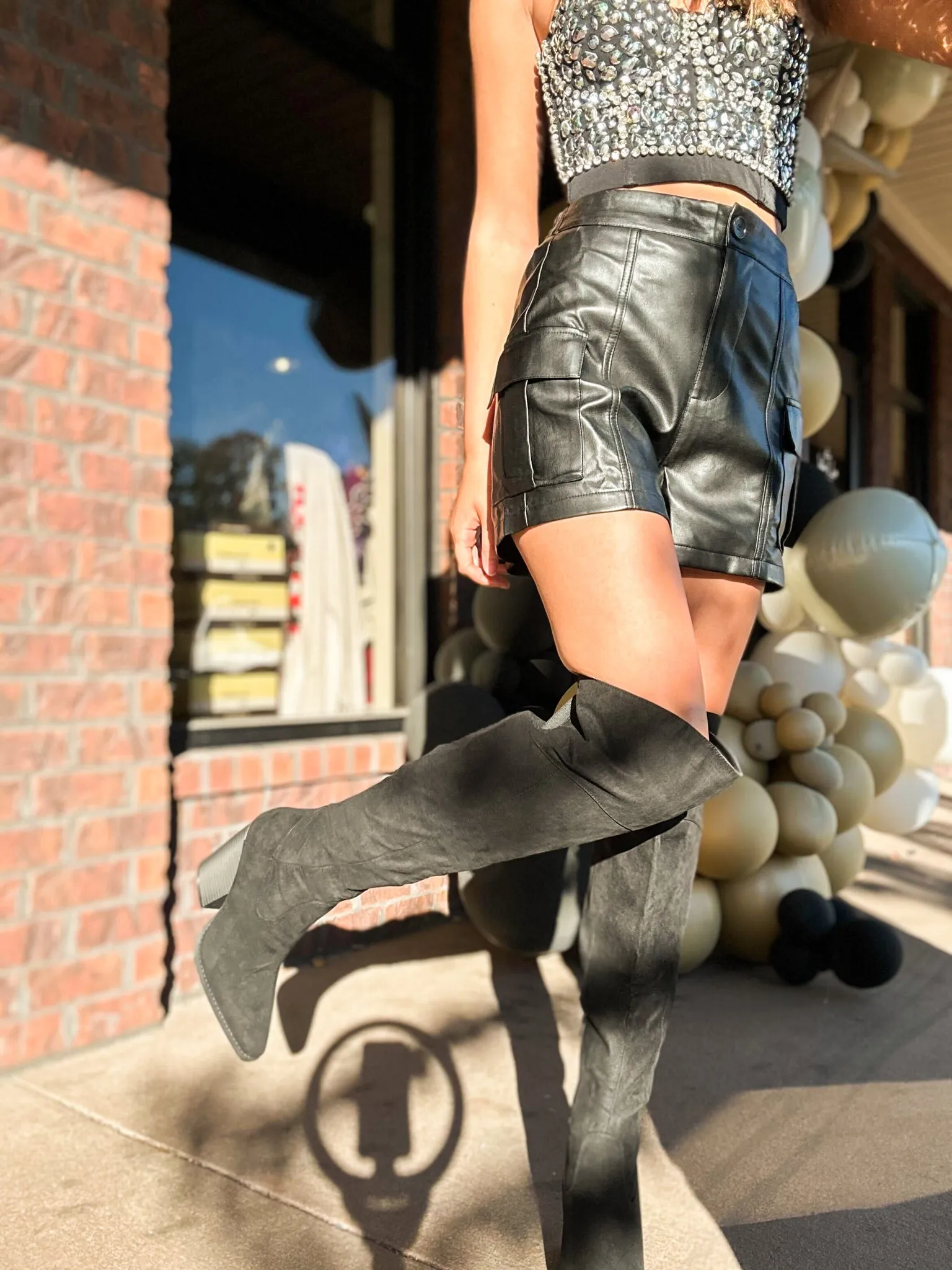 Slay Knee High Boots - Black