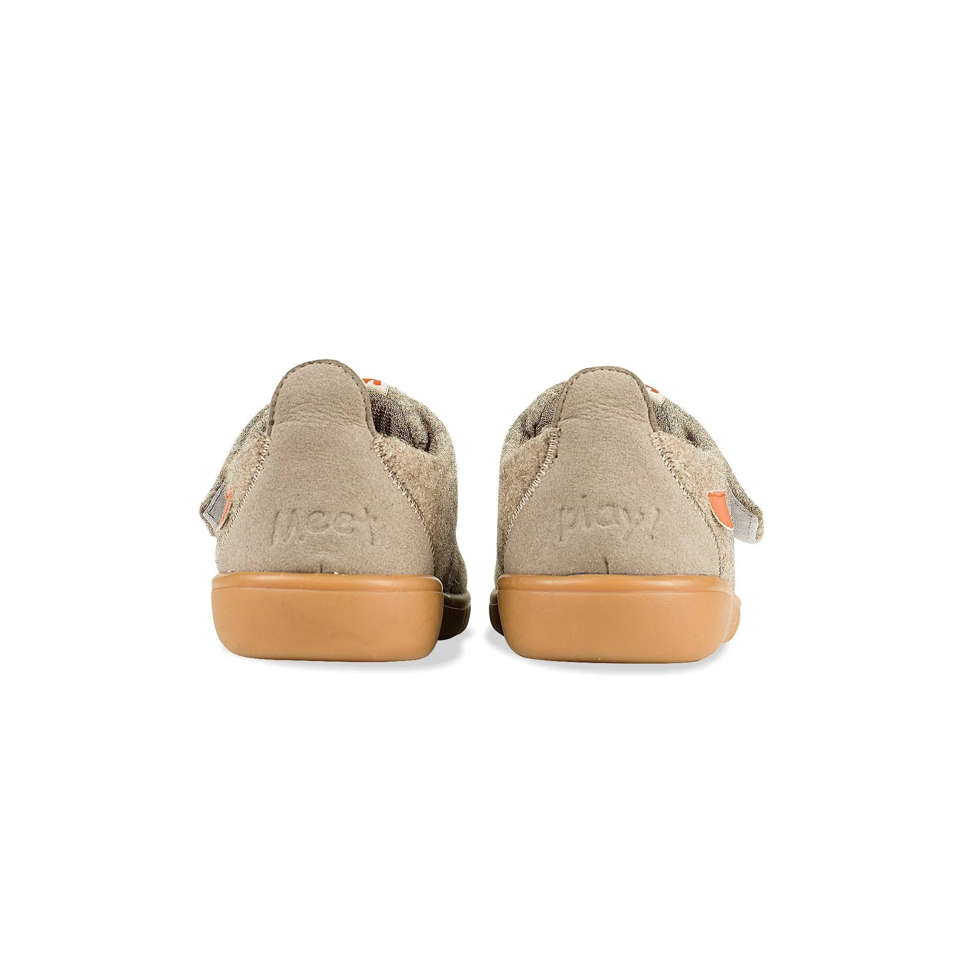 Warm Soul Wool Fleece Soft Sole Anti-slip Kids Khaki Indoor School Shoes